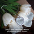 Selenite Crystal Heart Stone - 3 Pcs | HIMALAYAN GLOW